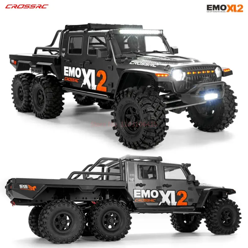Crossrc Emo Xl2 Wild Horse 6x6 télécommande véhicule d'escalade électrique tout-terrain 1:8 6 roues motrices serrure différentielle double vitesse