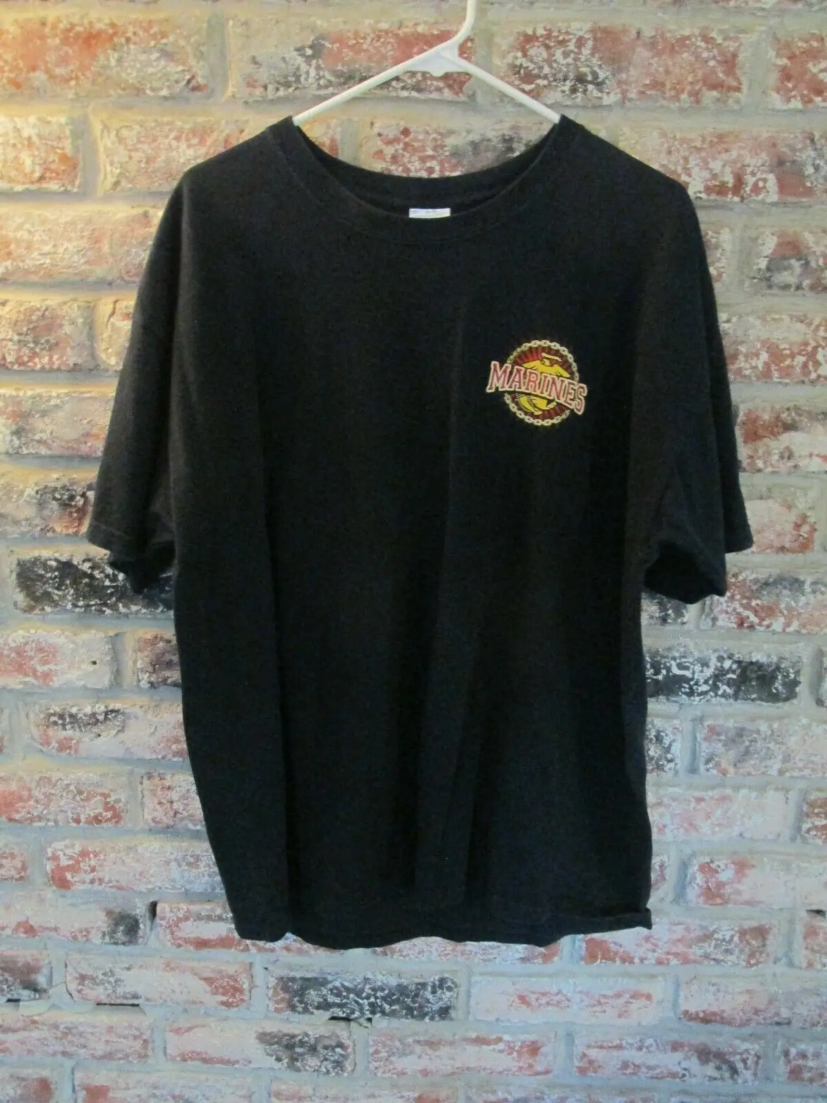 

Футболка USMC Marine Semper Fi с графическим рисунком груди и бульдога, дышащая футболка, свободная повседневная мужская футболка