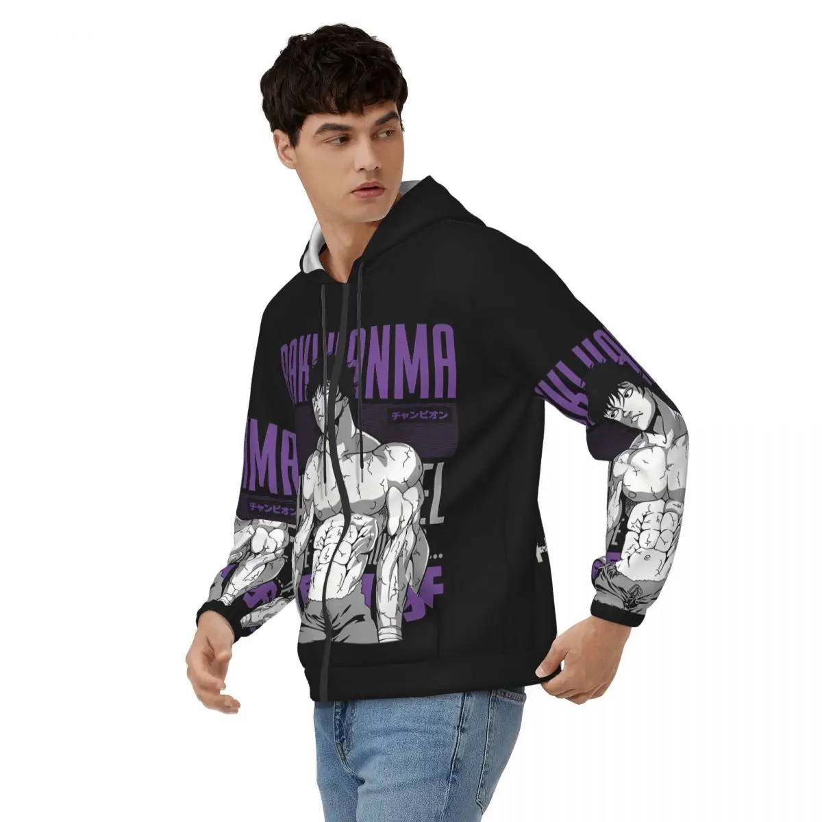 Remarkable Men Hoodie Baki Hanma Clothes  Cool Hoodies Printing