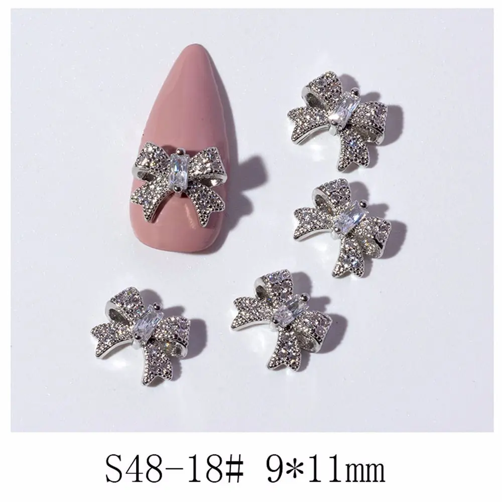 

Cute Crystal Pearl Glass Stone Diamond Butterfly Nail Jewelry Manicure Tools DIY Nail Art Decorations Bow Nail Rhinestones