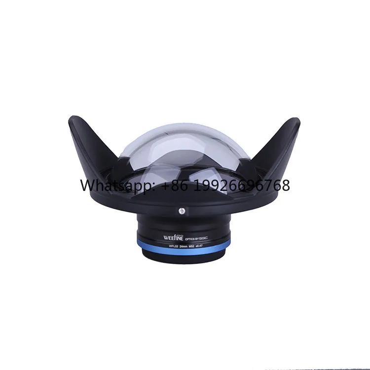 

Weefine WFL02 Wide Angle Lens M52-24mm Fisheye Underwater Lens for Camera TG5/tg6/tg7 Housing