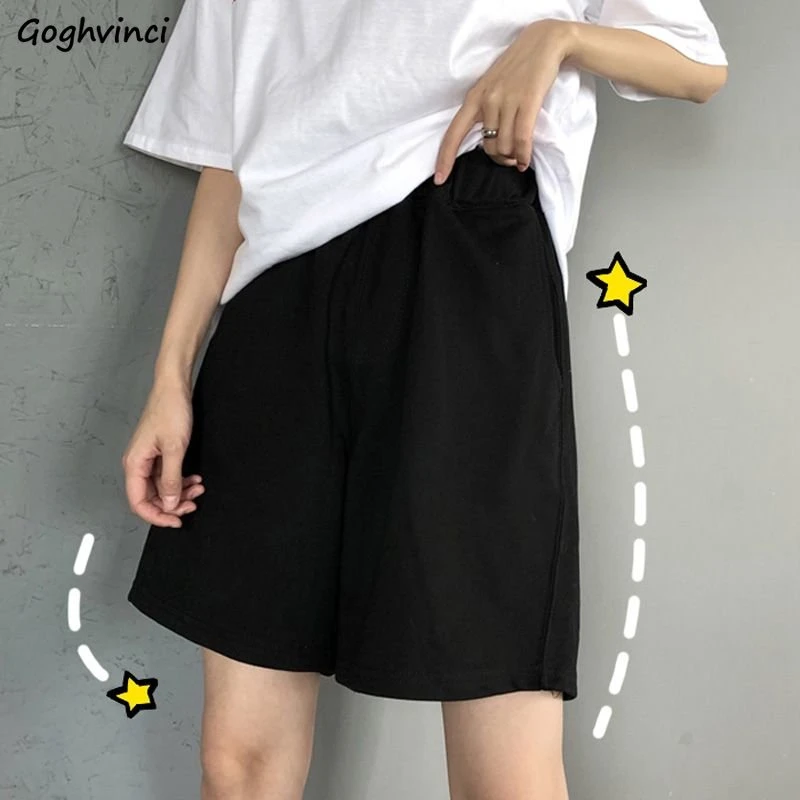 

Shorts Women Loose Vintage Joggers Streetwear Summer Casual Unisex Trendy All-match Korean Style Simple Teens Aesthetic College