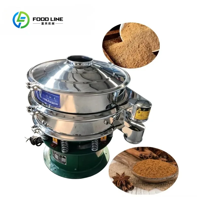 Factory Fennel Seeds Cumin Powder Small Stainless Steel Vibration Screening Machine 60cm for Spice Industry