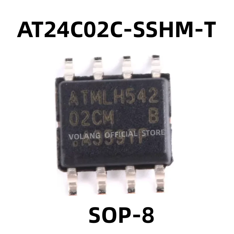 20Pcs  AT24C02C-SSHM-T SOP-8  EEPROM  SOIC-8 Chip