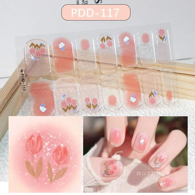 Mode manicure nagelstickers zelfklevende nageldecoratie sprankelende glitter volledige dekking ontwerper kunst nagellak