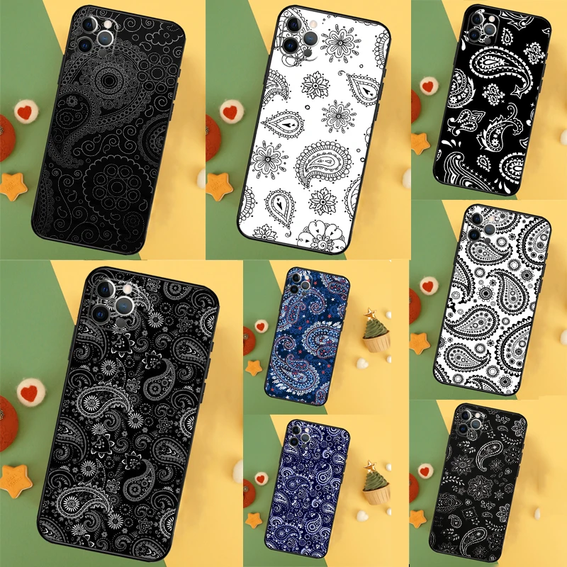 Bandana Seamless Pattern Case For Samsung Galaxy A15 A16 A17 A26 A36 A56 A55 A35 A52 A32 A12 A53 A33 A13 A14 A34 A54