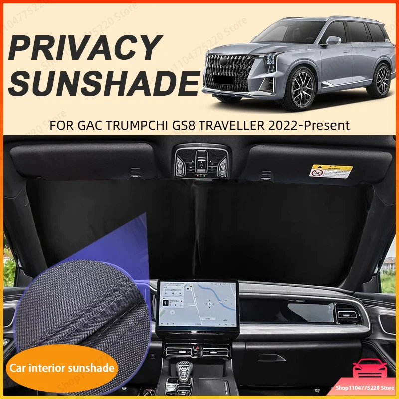 

Car Black Windows Privacy Sunshade For GAC TRUMPCHI GS8 TRAVELLER 2022-Present Anti-UV Heat Insulation Protect Cover Accessories