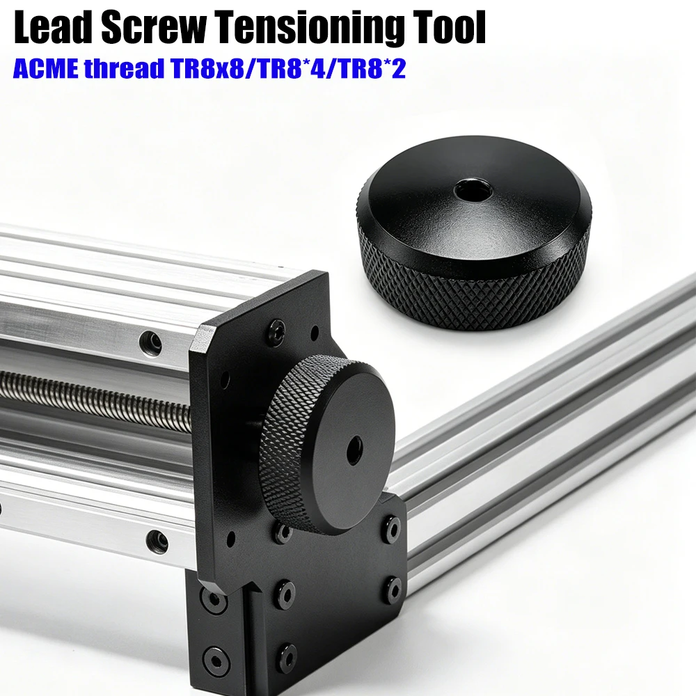 BulkMan3D T8 Lead Screw Anti Backlash Tensioning Tool for 3D Printer CNC Pitch 2mm Lead 2mm 4mm 8mm Tensioner Nut Accessory DIY