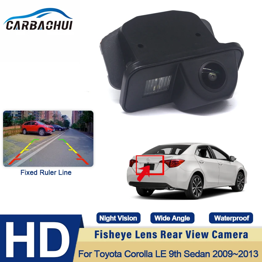 Car Rear View Camera For Toyota Corolla LE 9th sedan 2009 2010 2011 2012 2013 Waterproof IP68 CCD Reverse Backup Parking Camera