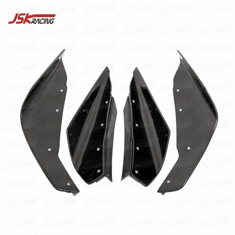 

VRS STYLE CARBON FIBER FRONT BUMPER CANARDS For 2008-2015 MITSUBISHI LANCER EVO 10