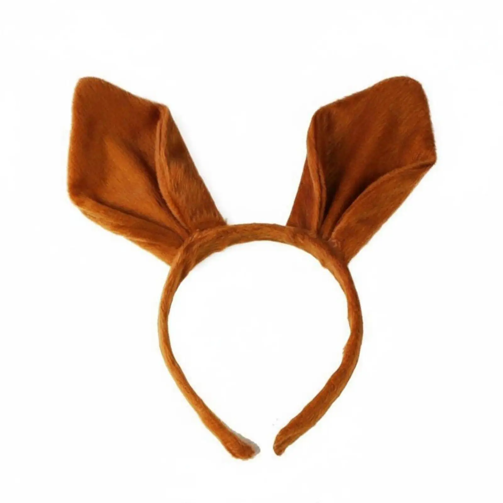 Diadema de Canguro de Tela de Peluche para Disfraz de Cosplay, Orejas de Animal, Divertida para Fiestas, Disfraces, Actuaciones en Grupo y Eventos