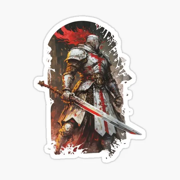 Crusades Knights Templar Sticker Decal for Your All Cars Racing Laptop Motorcycle Helmet Trunk Surf Camper Toolbox Window Bumper