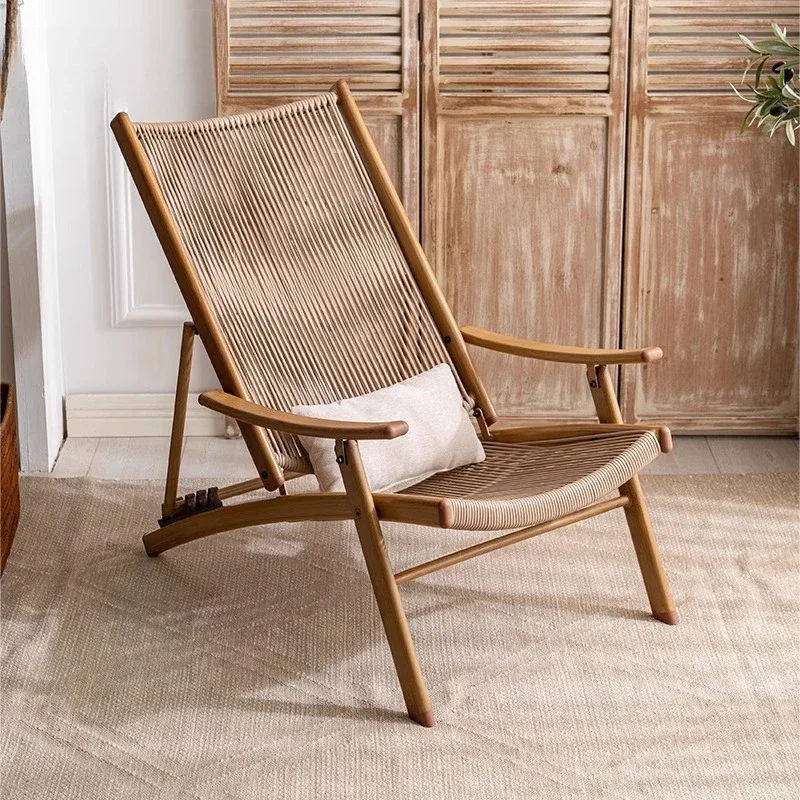 All-Weather Cushion Aluminum Frame Garden Silla De Playa Plegable Furniture Outdoor Patio Chair Weatherproof Wicker Chair
