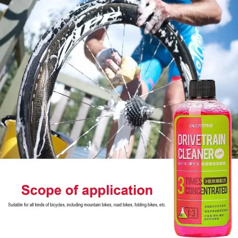 100ml Bike Drivetrain Cleaner Bicycle Chain Cleaning Maintenance Liquid Degreaser Spray Bike Chain Cleaner Bicycle Accessories