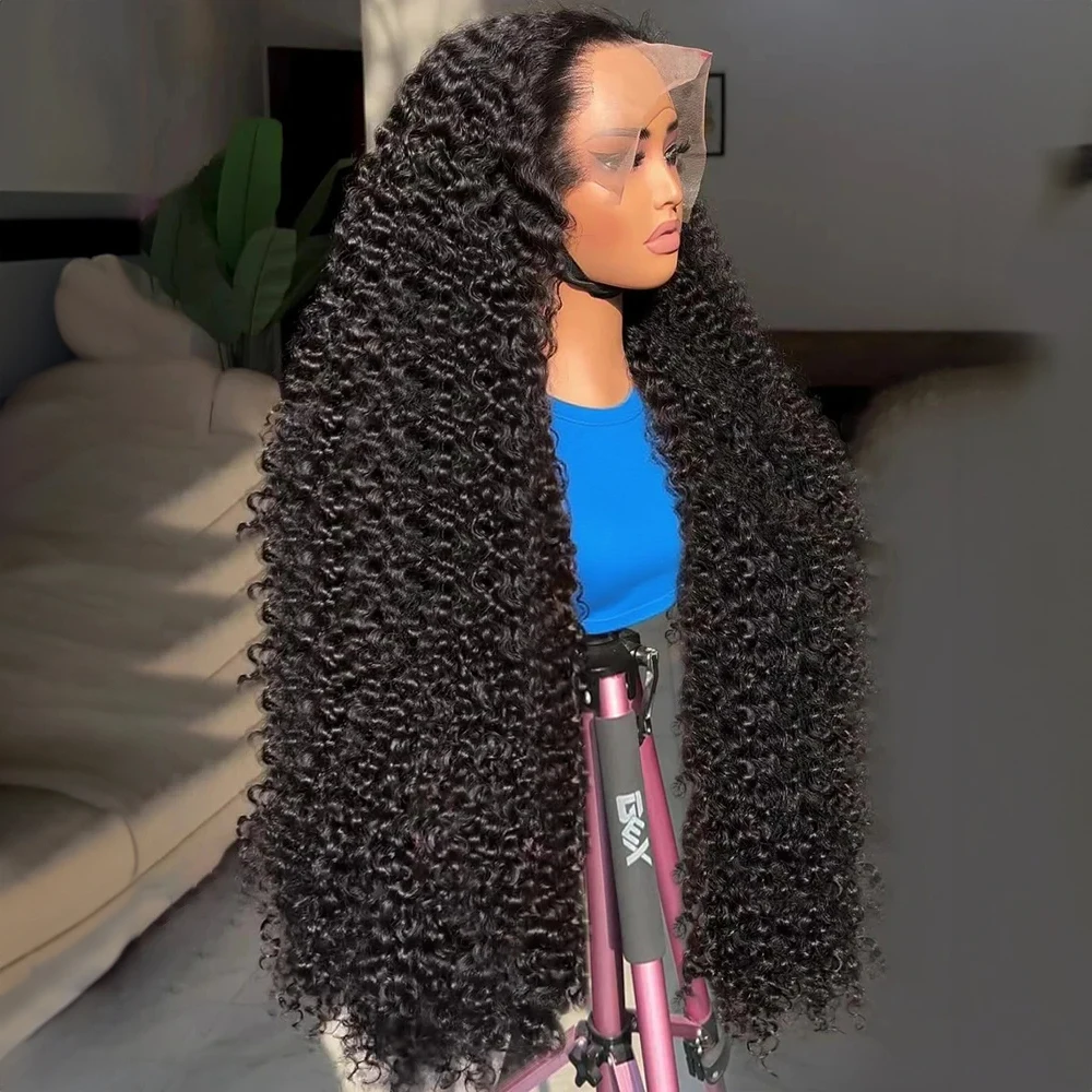 

Deep Wave Frontal Wig Transparent 13x4 13x6 HD Lace Frontal Human Hair Wigs Curly Human Hair Lace Frontal Wigs For Women 44Inch