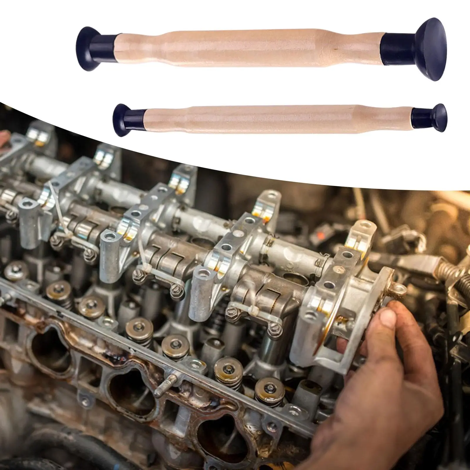 

2 шт. двухсторонний ручной шлифовальный палочка для ручного притирки клапана