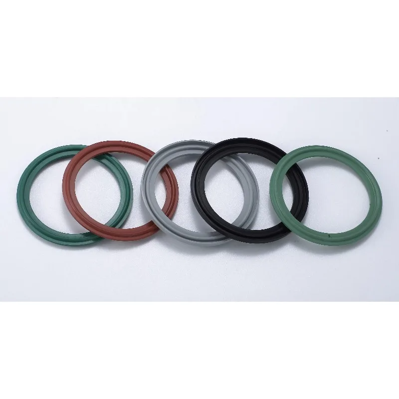 Guarnizione igienica DIN Tri Morsetto Guarnizione in silicone rosso per uso alimentare per raccordi per tubi Acciaio inossidabile OEM ODM SS304/SS316L di alta qualità