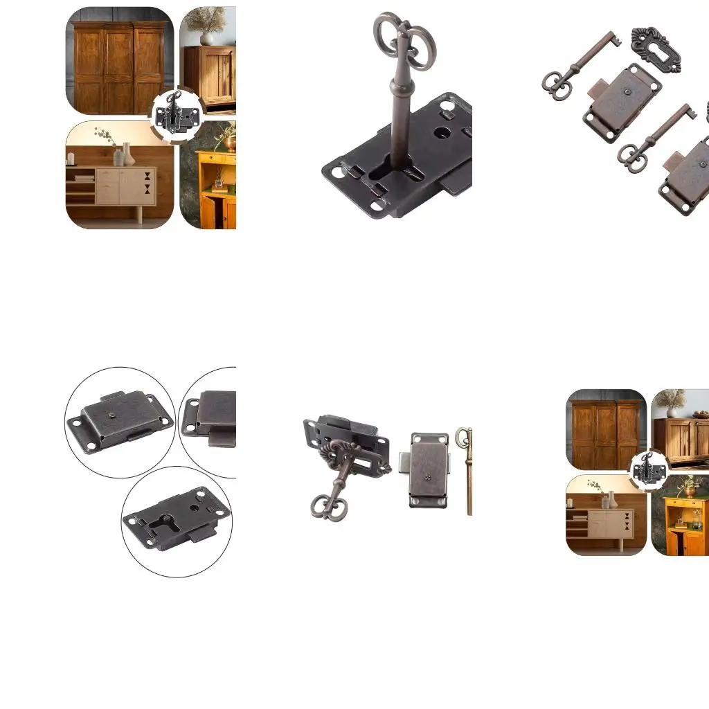 

Vintage Styles Without Mortise Lock Set With for Cabinets and Drawers high quality