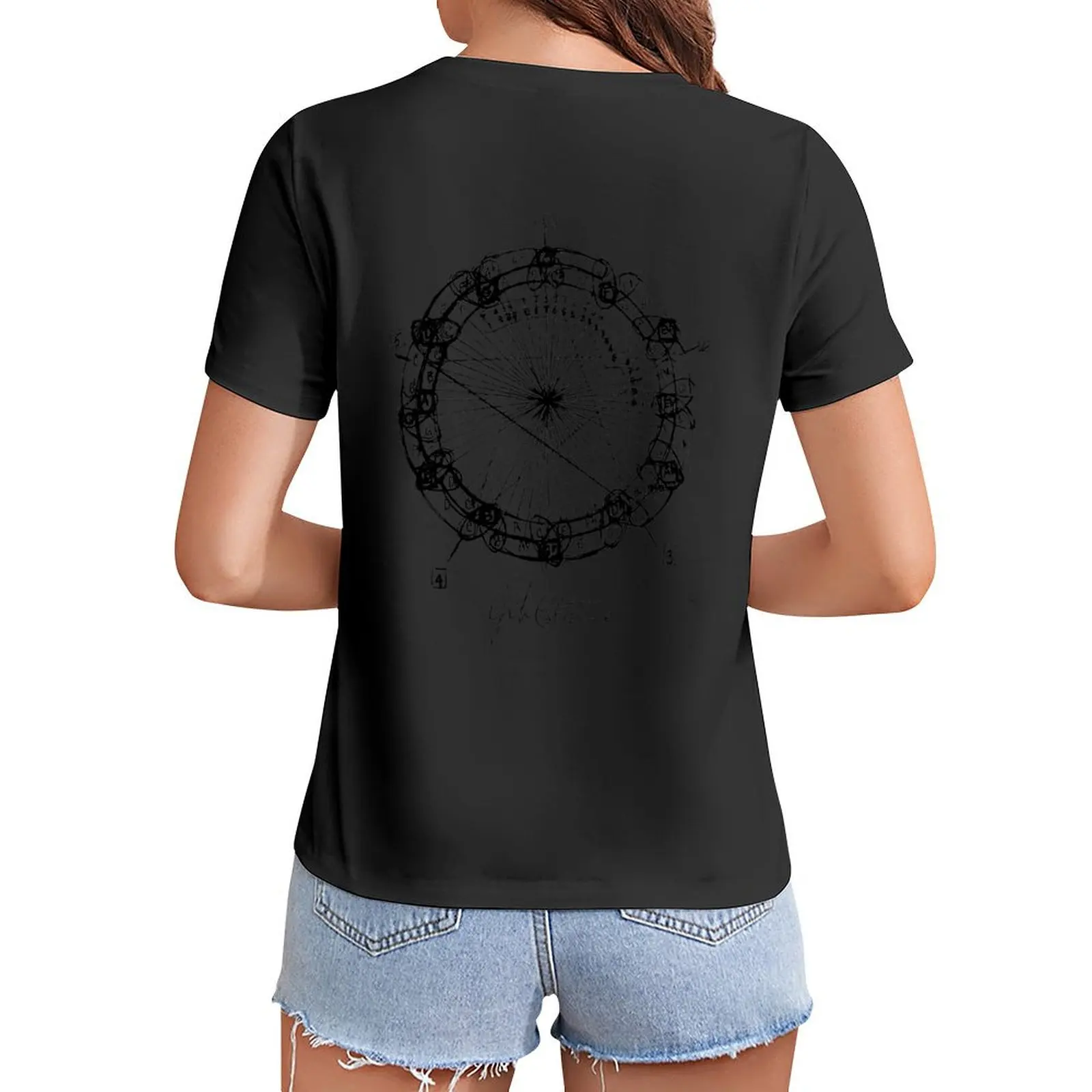

Coltrane Chord Changes Mandala (dark design) T-Shirt Aesthetic clothing sweat animal print tees t shirt Women