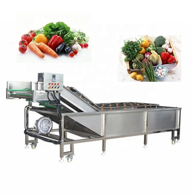 Restaurant Automatic Air Bubble Vegetable Fruit Washer Cleaner Grape Banana Washing Machine