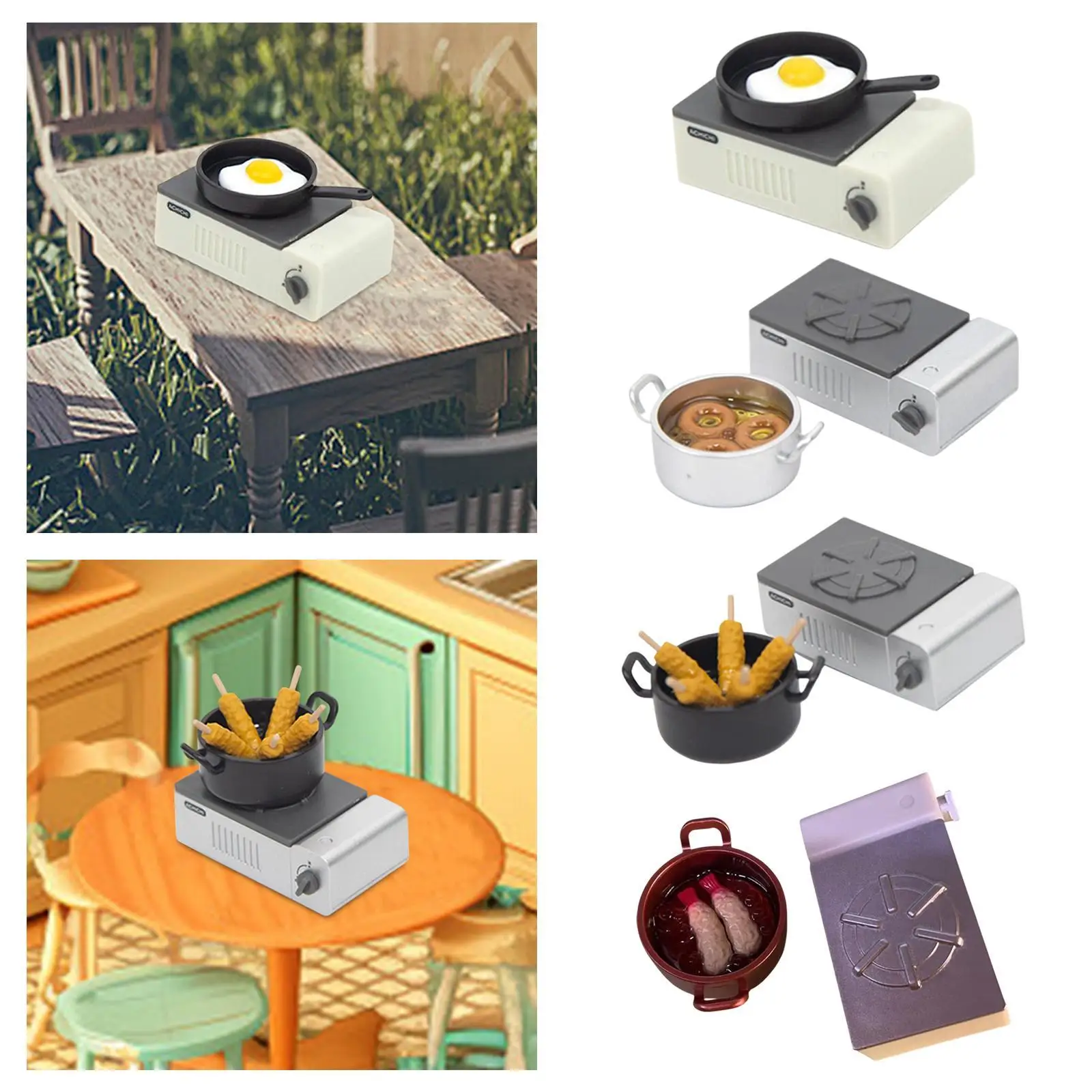 

Кухонные аксессуары для кукольного домика в масштабе 1/12, миниатюрная посуда для ролевых игр