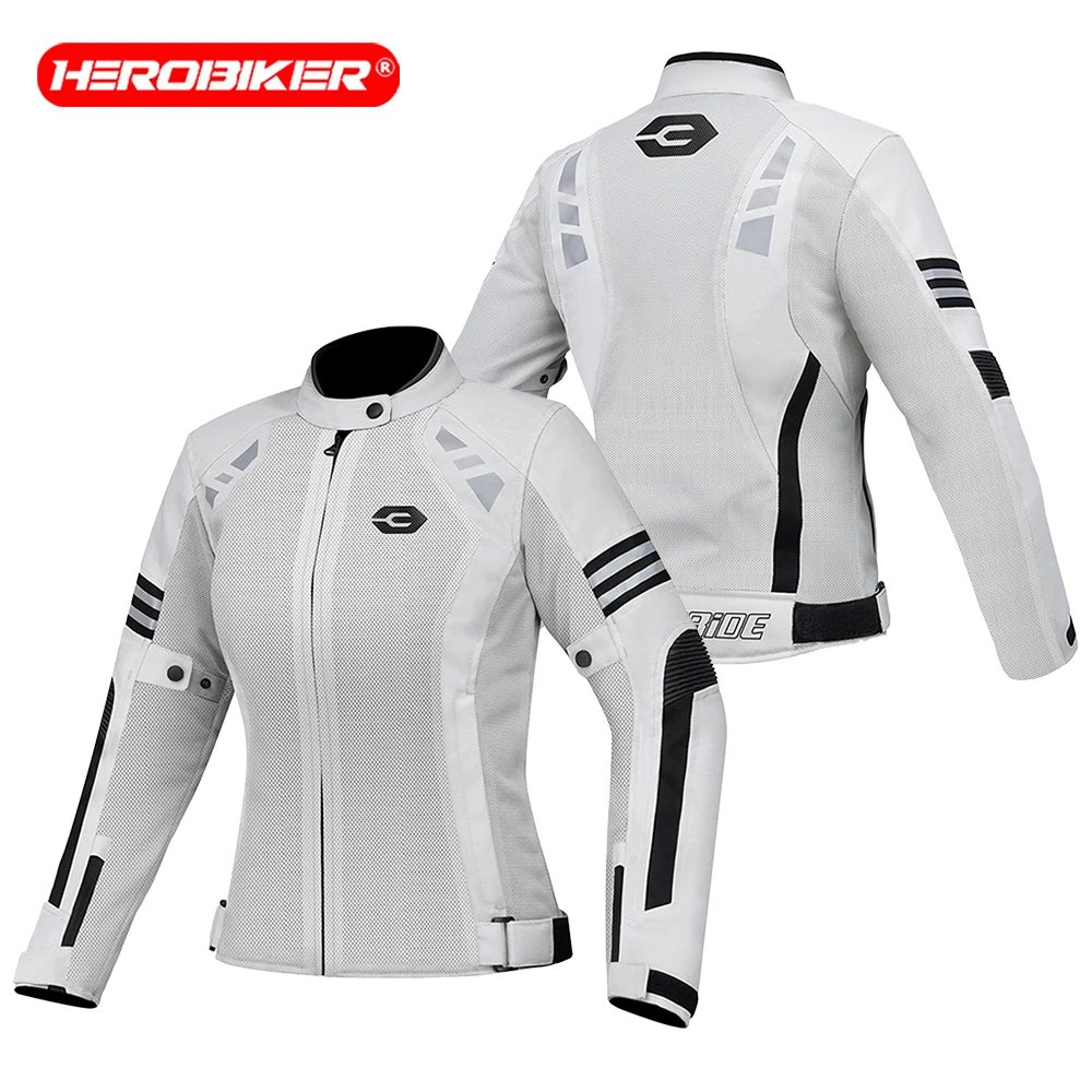 Women's Motorcycle Jacket Summer Breathable Mesh Reflective Riding Jacket Off-road Motorcycle Racing Jacket Motorcycle Equipment