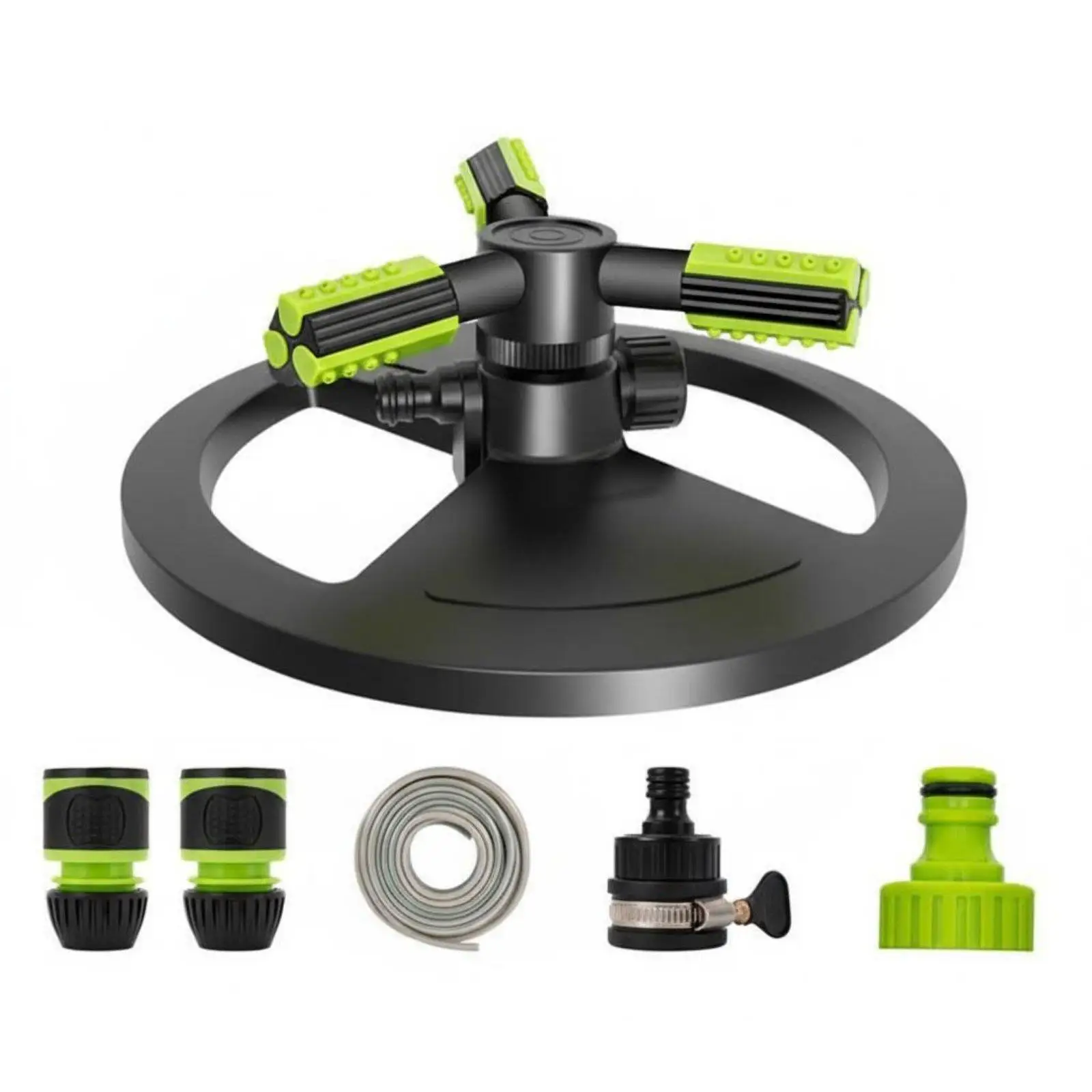 360 Degree Rotating Sprinkler Wide Coverage 360 Degree Lawn Sprinkler Easy Setup