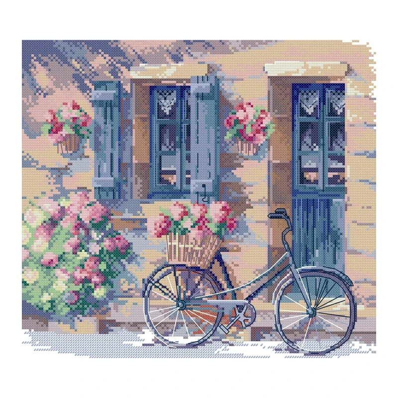 Joy Sunday Cross Stitch Kit Hot Midday 11CT 14CT Printed Cross Stitch Embroidery Kits Set Scenic Crosstitch Kit Needlework