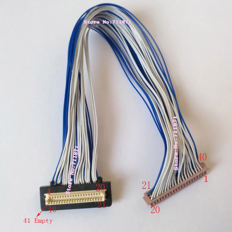 

1.0 Pitch 41P DF9-41S-1V to 40Pin DF13-40DS-1.25 Screen Cable Line 41Pin to 40Pin DF9 DF13-40DS-1.25 Screen Cable DF9 DF13 Wire