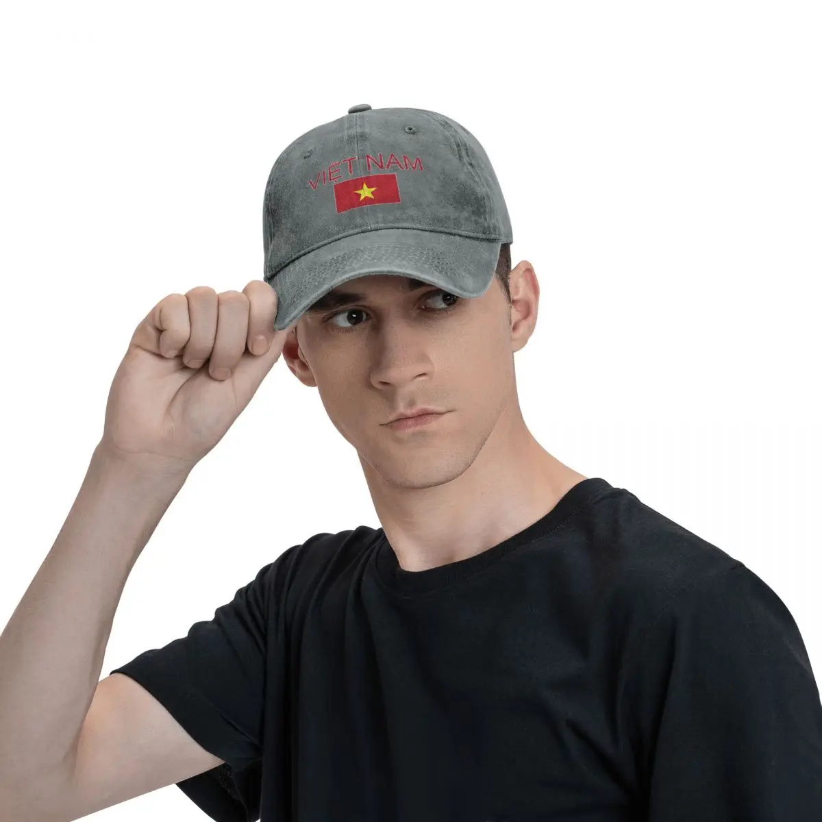 Flag of Vietnam Baseball Caps Unisex Soft Casquette Cap Fashion Denim Hat Vintage Adjustable Dad Hat