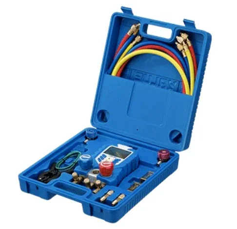 VDG-1 مسبار استشعار درجة حرارة التبخر مع قيمة درجة حرارة التكثيف مقياس مشعب التبريد الرقمي #4