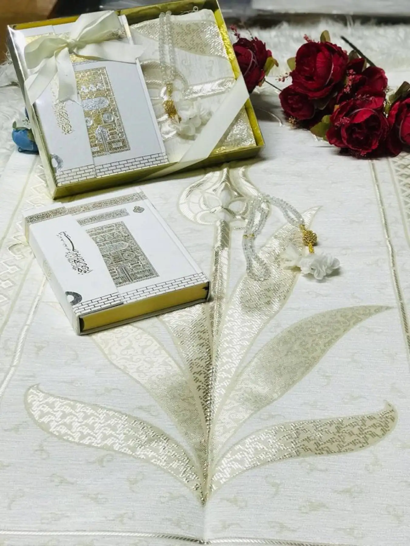 Quran Gift Set Set di preghiera islamica Set regalo islamico tappetino da preghiera Set regalo di preghiera regali islamici regalo per la festa del