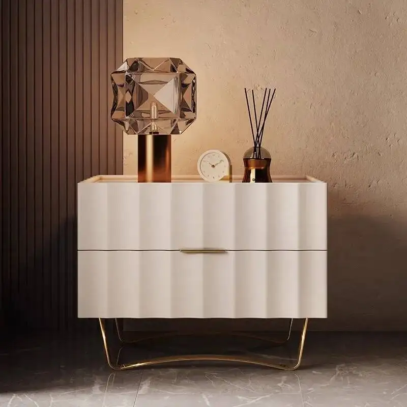 

Luxury Living Room Bedside Table Simple Organizer Replica Corner Nightstand Corner Storage Mesitas De Noche Hotel Furniture