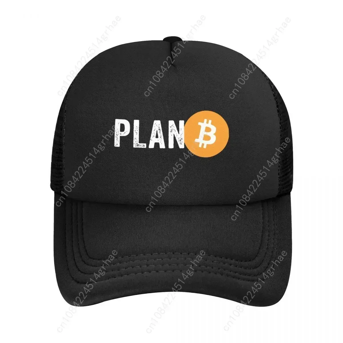 Unisex Plan B Bitcoin Trucker Caps Outdoor Mesh Baseball Cap Snapback Caps Hats Trucker Worker Cap Adjustable Sun Caps Summer