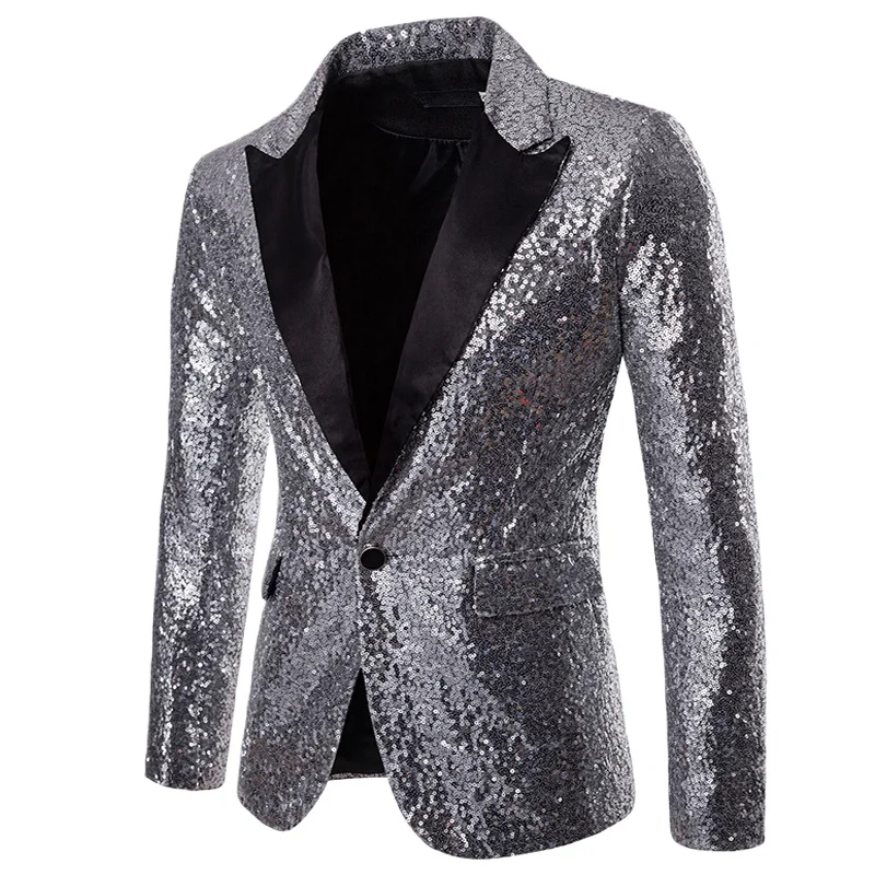 

Платье в стиле стимпанк, роскошные дизайнерские мужские пиджаки, блестящие блестящие костюмы с блестками для ночного клуба, выпускного вечера, мужские куртки для свадебной вечеринки, клуба, бара