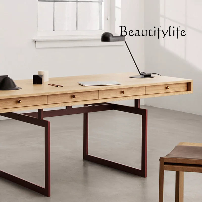 

Quality Luxury Retro Style Desk Italian Minimalist Modern Minimalist Nordic Desk