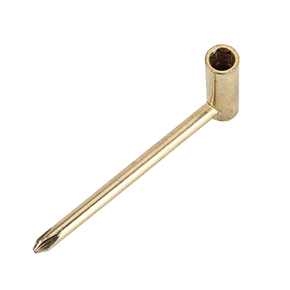 

7Mm Metal Guitar Truss Rod Wrench Spanner Adjustable Repair Tool For Electric Guitars Golden Design Inner Hexagonal