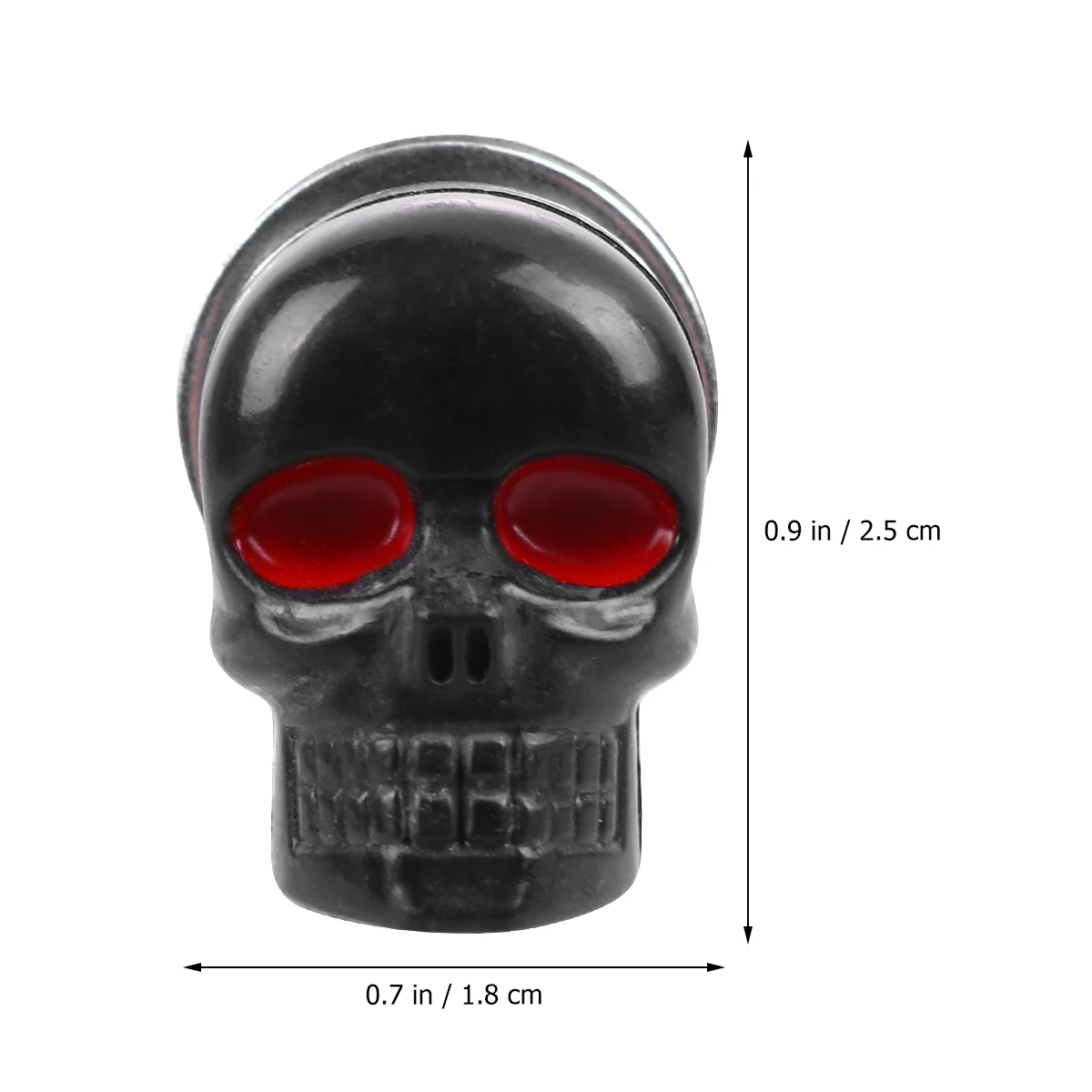 

6PCS Skull Head Screws for Motorbike Decor Durable Smooth Texture License Plate Refitting Accessories Cool Look
