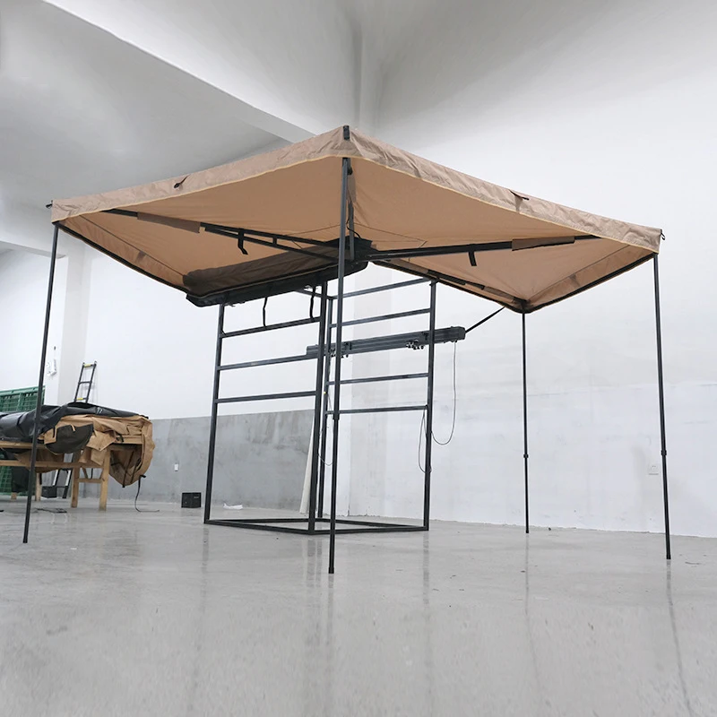 Direct Factory Double Pole Illuminated Fan-shaped Roof Tent 270 Degree Fan-shaped Canopy
