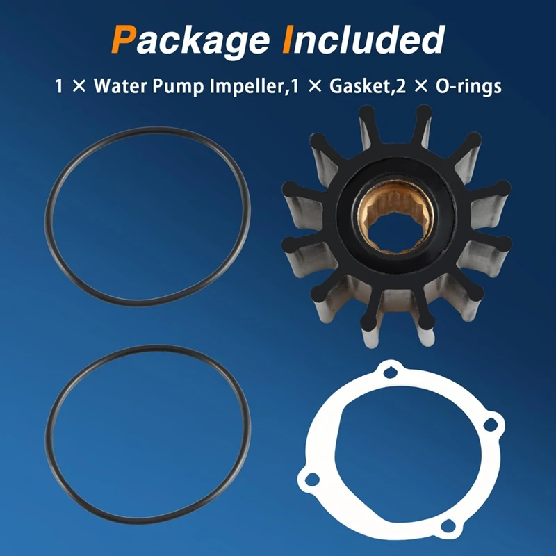 Water Pump Impeller Repair Kit For Johnson Yanmar Sierra Indmar Replace: 09-812B-1 119773-42600 18-3306 S685007