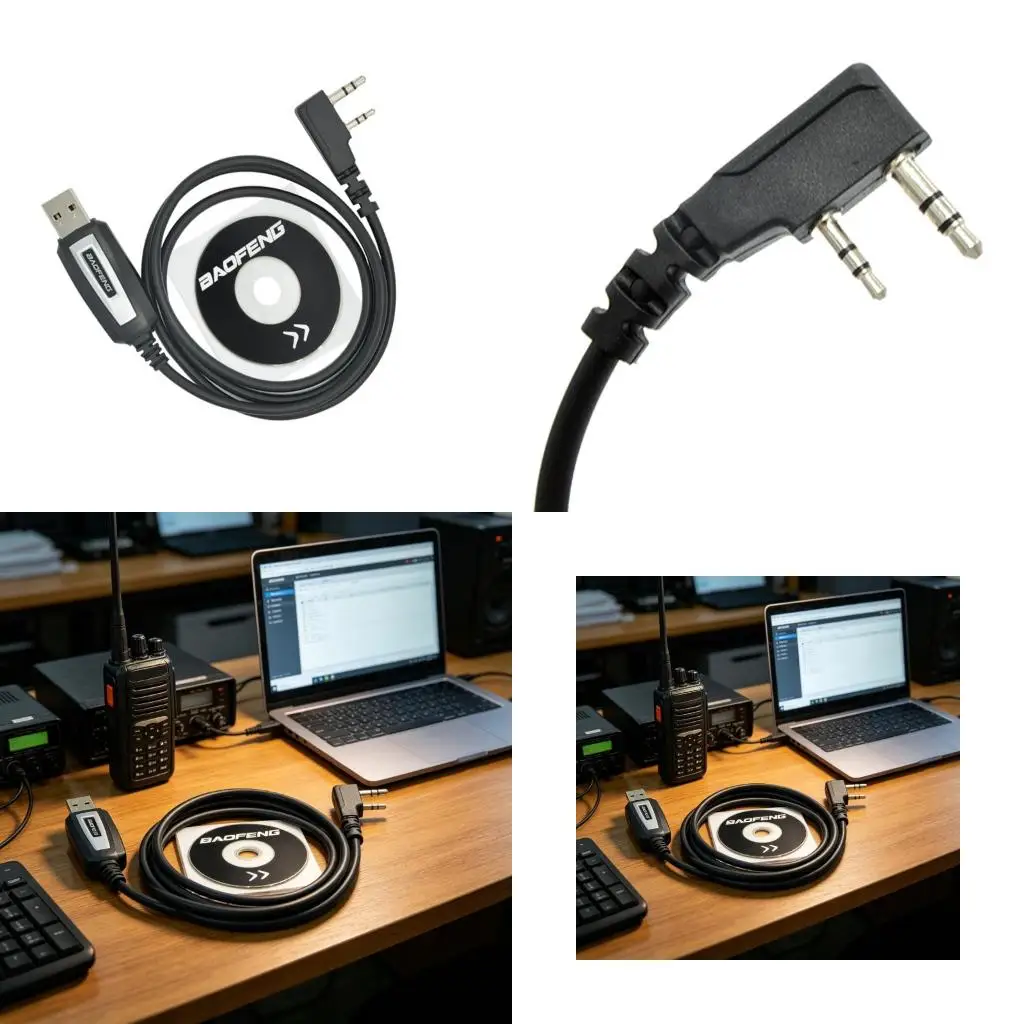  Data Transfer Wire 100Cm for BF888S UV82 Radios Supports Long Distances Operation