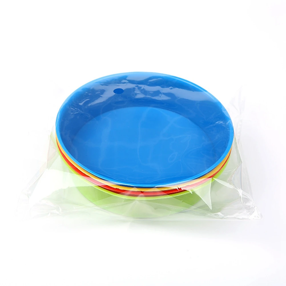 

4Pcs Plastic Drawing Tray for Ink Pads Craft Holder Red Blue Green Yellow Plastic Drawing Tray Color Palette