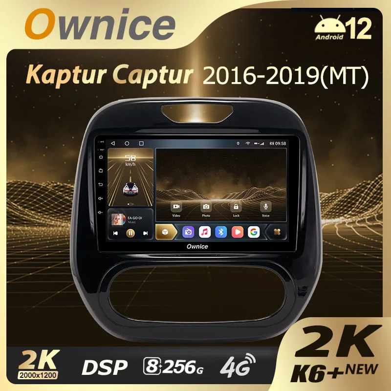 

Ownice K6 + 2K для Renault Kaptur 2016-2019 автомобильный радиоприемник навигация видео стерео мультимедийный плеер GPS Android 12 Infotainment 360