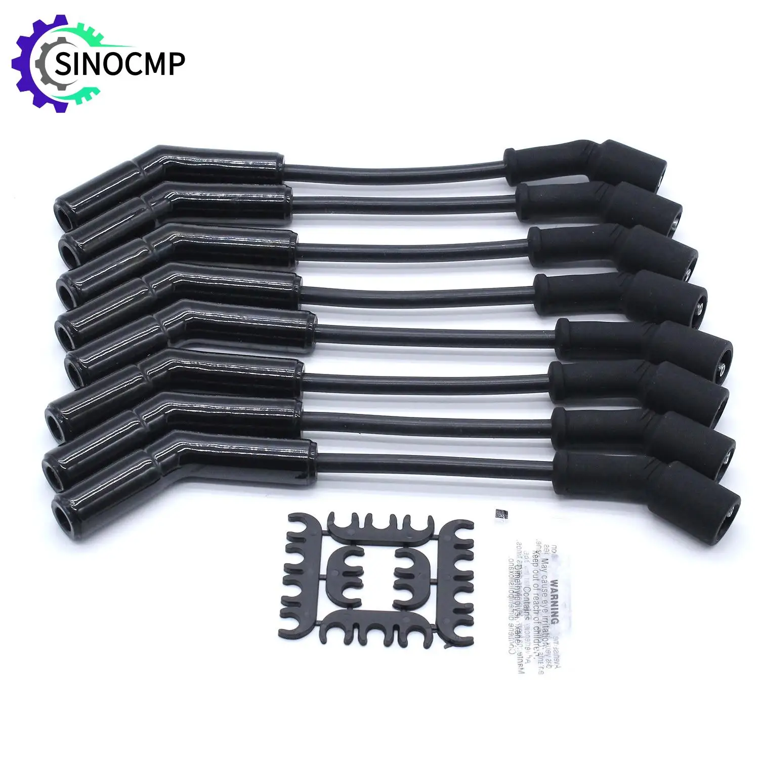 

Ceramic Black 500 Ohms/ft High Performance Spark Plug Wire Set 9070CK Extreme 9000 8mm 135° For 2005-2011 GM LS Engine Parts