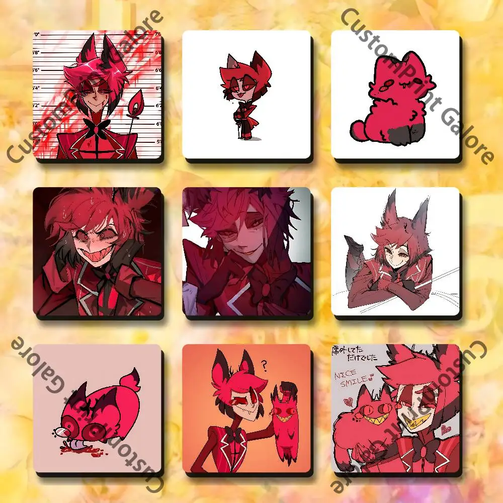 

A-Alastor Soft Magnetic Refrigerator Magnets 5.5,7.5cm Personalized for DIY Kitchen Office Decorative