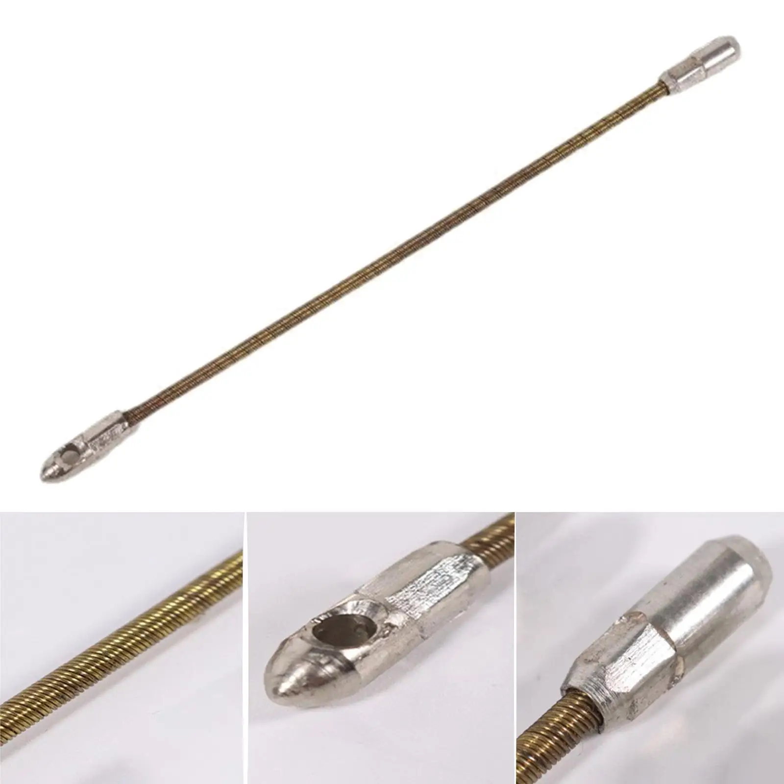 Electrician Wire Threading Tool Metal Spring Cable Puller Durable Fish Tape for Pulling Wire Through Conduits