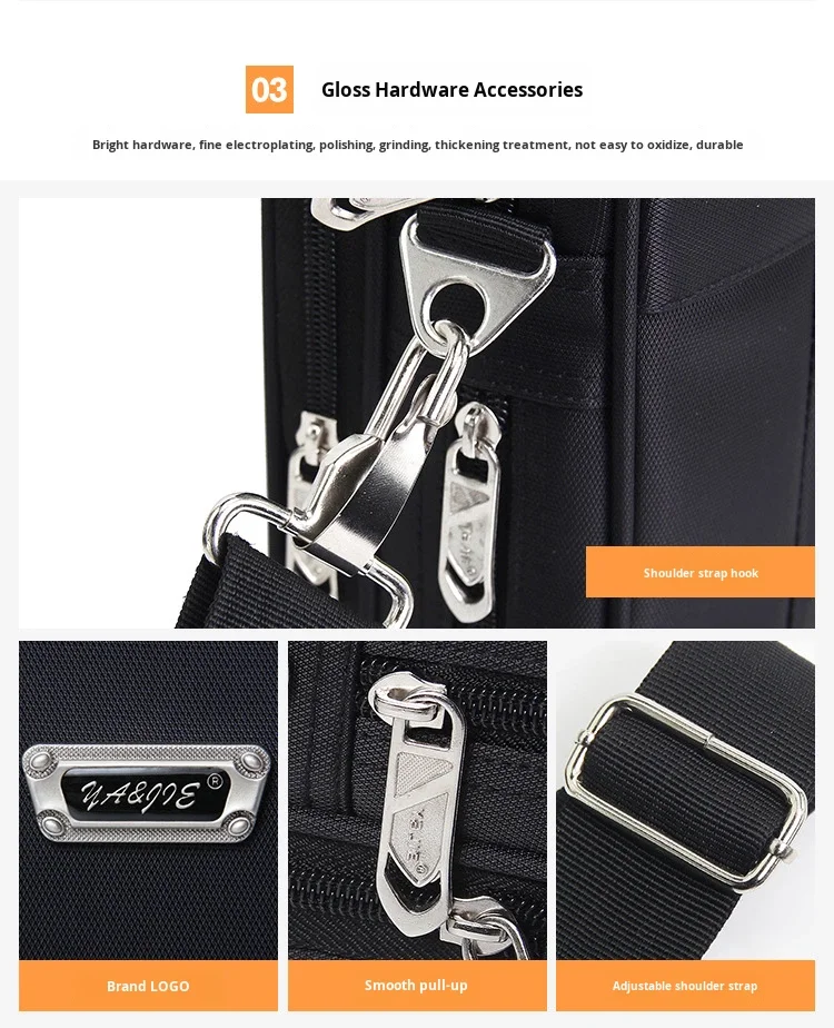 Large Capacity Briefcase Bag Men Business 17 15.6 14 inch Laptop Bag Shoulder  Canvas Handbags Messenger Work Tote Bag