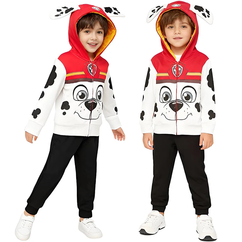 

Толстовка с капюшоном PAW Patrol Marshall, детская одежда, зимняя толстовка с капюшоном, утепленные теплые топы на молнии в стиле аниме, уличная одежда, пуловер, одежда