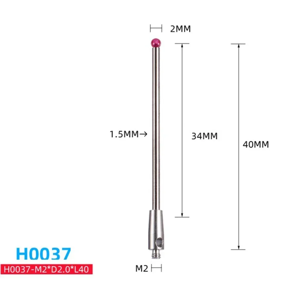 Imagem -03 - Bola Cmm Stylus Rosca Cnc Medição Sonda Ponto Stylus Contato H7805 H1345 H7806 H0033 H7808 H8663 H0034 H0035 Cmm Probe m2