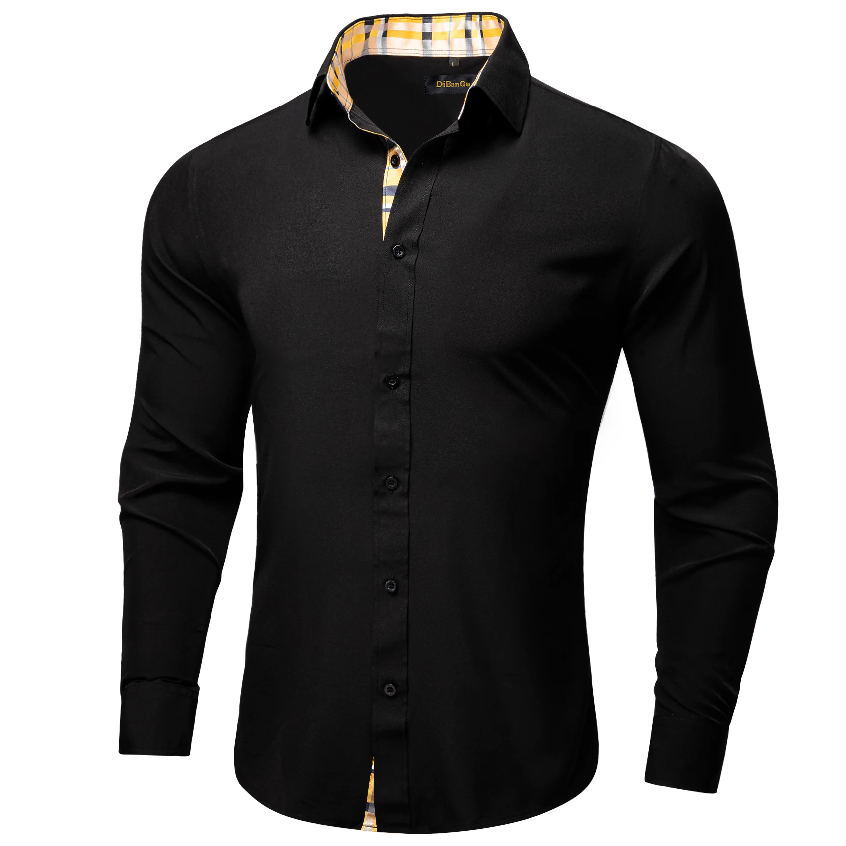 DiBanGu Luxury Brand Men Shirt For Spring Autumn Long Sleeve Party Formal Men Shirt High Quailty Button Down Male Wears Gifts